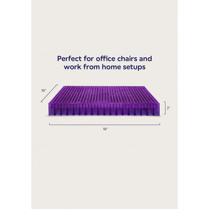 Side view of Purple Black Double Seat Cushion