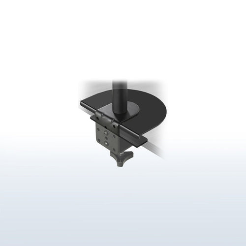 Sturdy reinforcement brackets for clamping on monitor mounts.