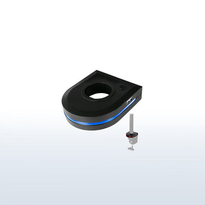 Vibrant RGB motion lighting for desktops and monitor mounts.