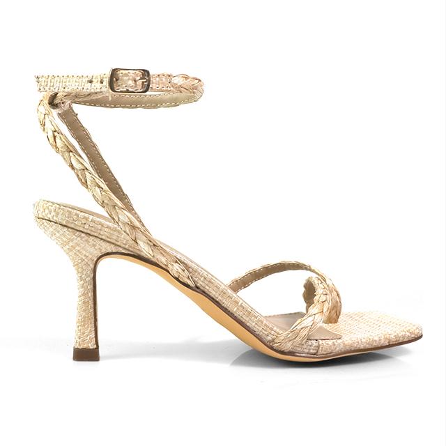 Frankie Heel Sandal Raffia
