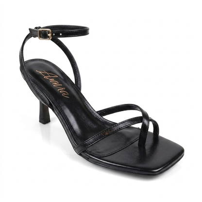 Frankie Heel Sandal Black