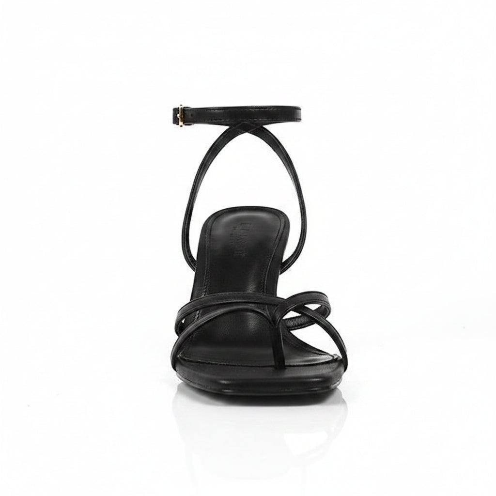 Frankie Heel Sandal Black