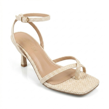Frankie Heel Sandal Raffia