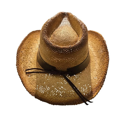 Desert Trail Straw Cowboy Hat with Turquoise Detail