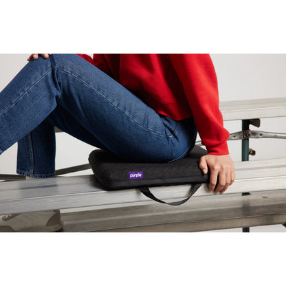 Front right view of Royal Black Seat Cushion