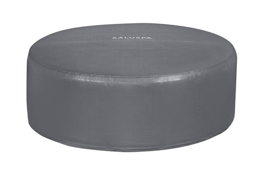 SaluSpa and Coleman 71" x 26" Round EnergySense Inflatable Hot Tub Cover, Gray