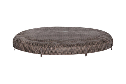 SaluSpa St. Moritz AirJet Hot Tub Top Cover Replacement, Brown Wicker