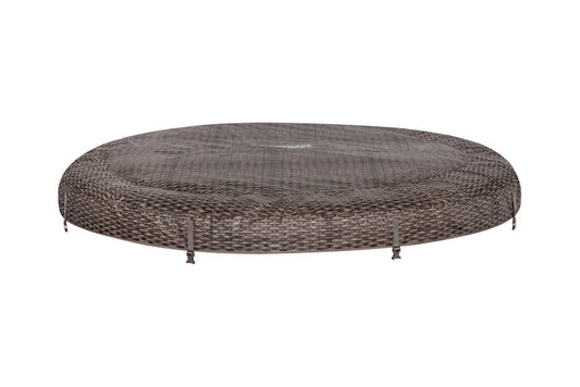 SaluSpa St. Moritz AirJet Hot Tub Top Cover Replacement, Brown Wicker