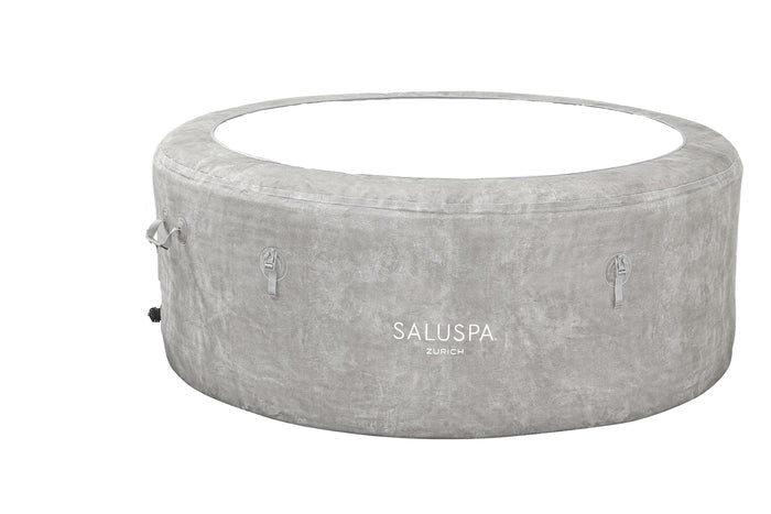 SaluSpa Zurich AirJet Hot Tub Liner Leatheroid Cover Replacement, Light Gray
