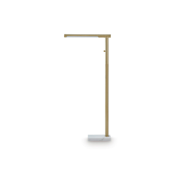 Floor Lamps (40"+) Gold Santiford Floor Lamp QK1106226