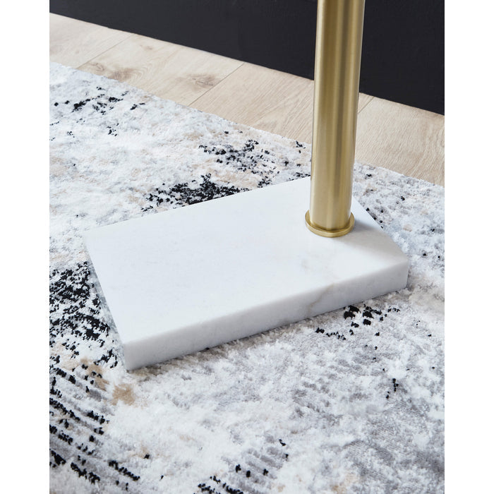 Detail view of Floor Lamps (40"+) Gold Santiford Floor Lamp