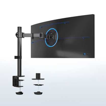 Single monitor desk mount