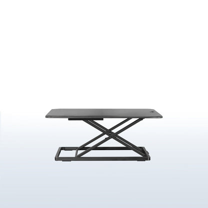 Heavy-duty height adjustable desk converter monitor riser.