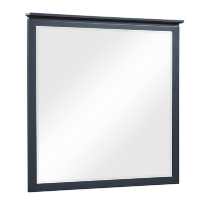 Front right view of Sloane Navy Mirror