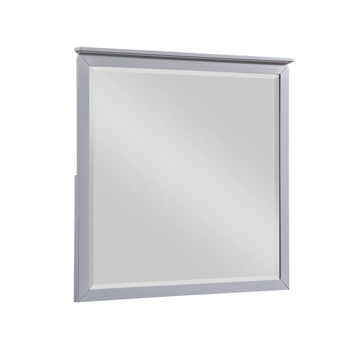 Front right view of Sloane Gray Mirror