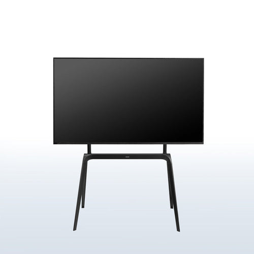 Modern black easel studio stand.