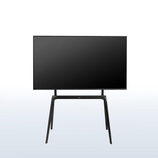 Modern black easel studio stand.