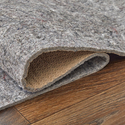 Detail image of Supreme Gray 5x8 Felt Pad with overlay of product dimensions