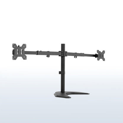 Sturdy and adjustable dual monitor mount