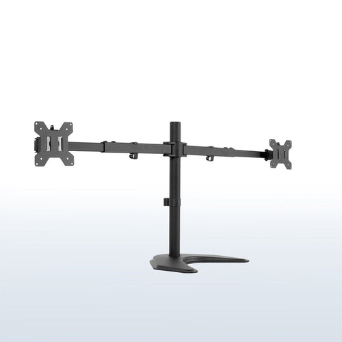 Sturdy and adjustable dual monitor mount