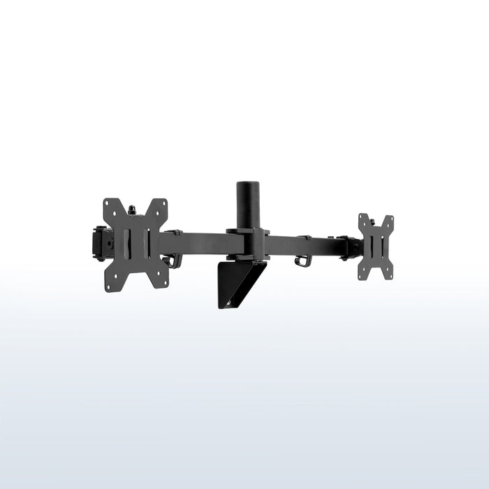 Telescoping dual monitor wall mount.