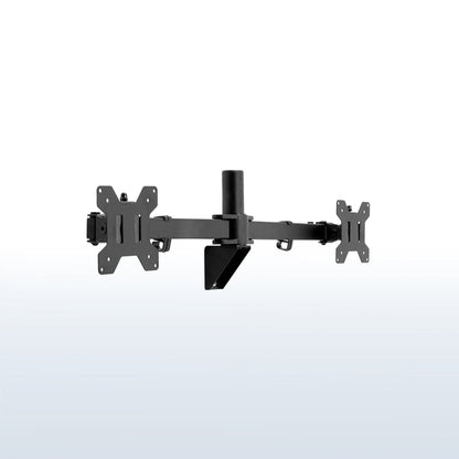 Telescoping dual monitor wall mount.