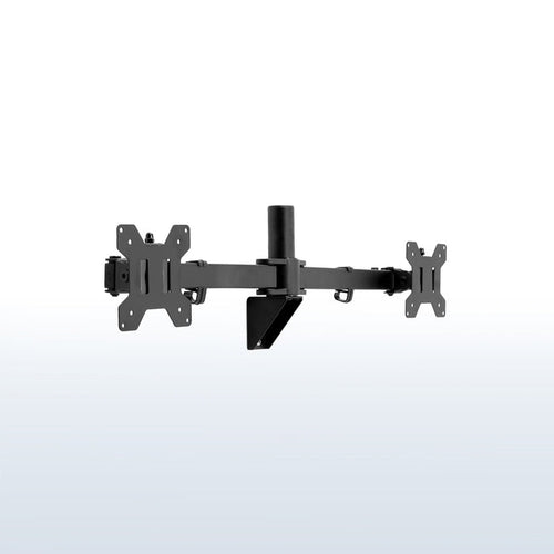 Telescoping dual monitor wall mount.