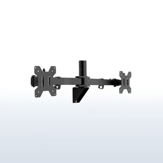 Telescoping dual monitor wall mount.