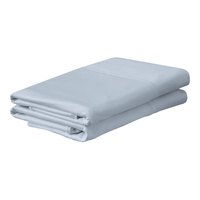 Front right view of Tempur Breeze Sleepy Blue Queen Cooling Pillowcases