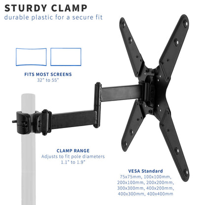 Pole Mount TV Arm