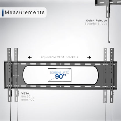 Heavy duty TV mount holding up to 176lbs.