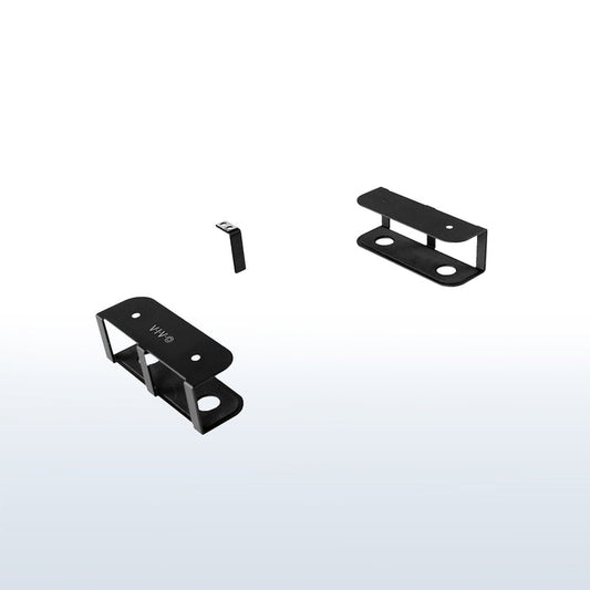 Under desk storage mount brackets.