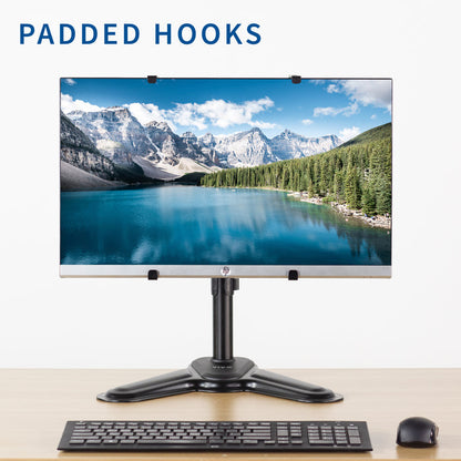 Padded hooks ensure the safety of your monitor while mounted to keep it in pristine condition.