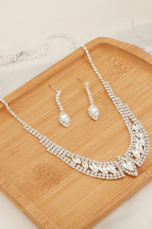 Crystal Luxe Marquise necklace