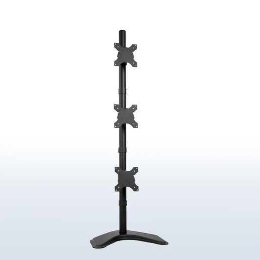 Triple Vertical Monitor Desk Stand