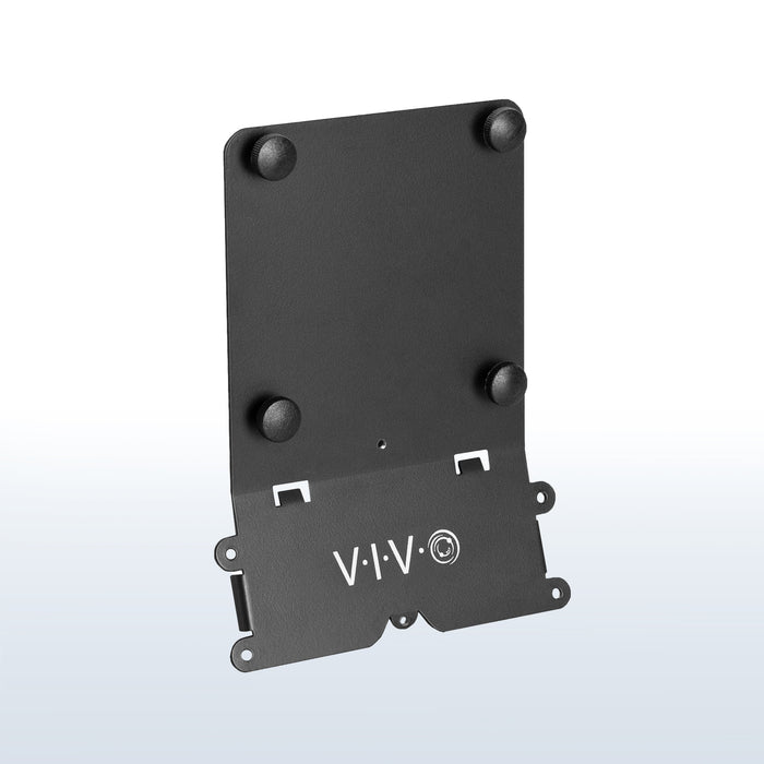 Sturdy VESA-compatible adjustable adapter bracket kit for securing a stand or wall mount.