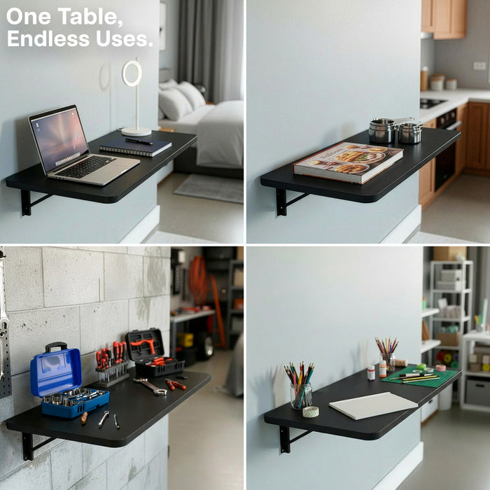 Wall Mounted 43" x 18" Folding Workbench