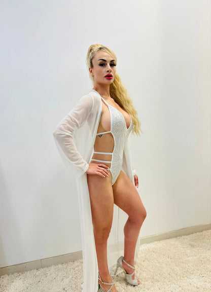 2 PCs Valerie Swim Set (White)