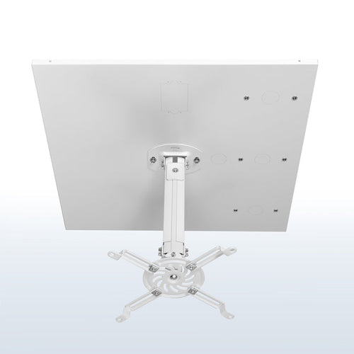 Universal White 2x2 ft Drop Ceiling Height Adjustable Projector Mount