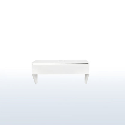 Sturdy wall mount desk with drawer.