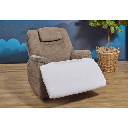 Extended view of Zecliner White Chair Protector